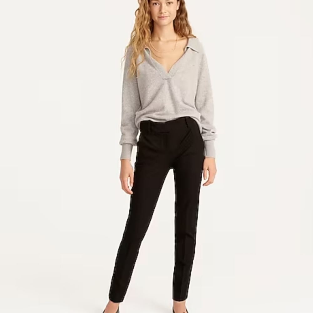 J.CREW Women's black Cameron cropped pants Sz 12